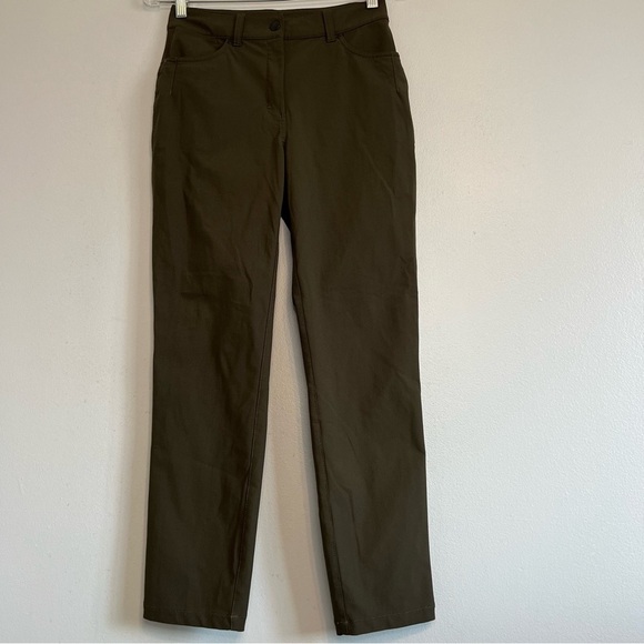 lululemon athletica Pants - Lululemon Ca 35801 Rn 106259 Compression Pant Leggings Green Womens Sz 4 Golf